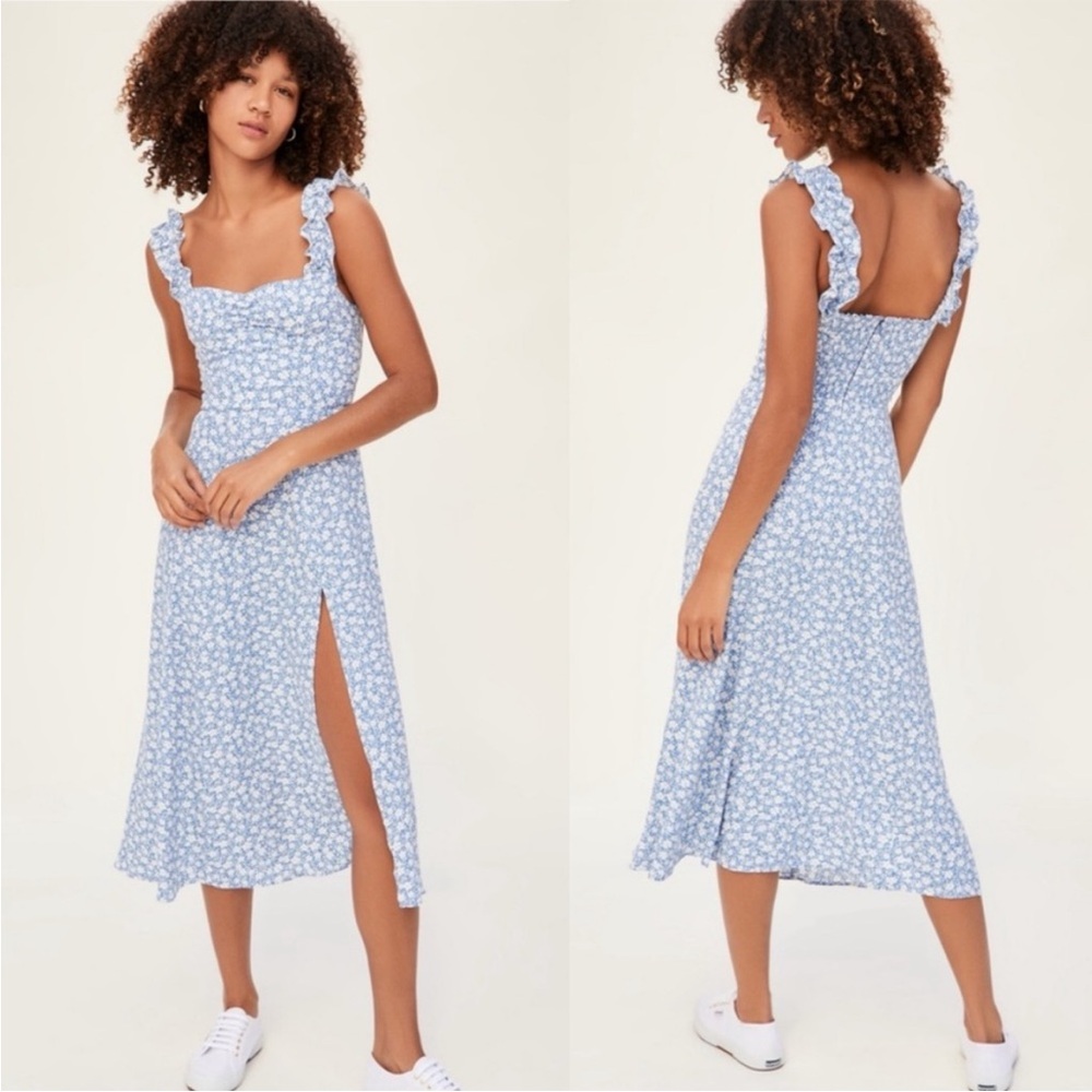 Reformation Ciara Dress in Azzuro